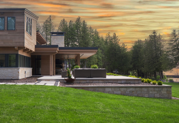 Landscape photo of a house