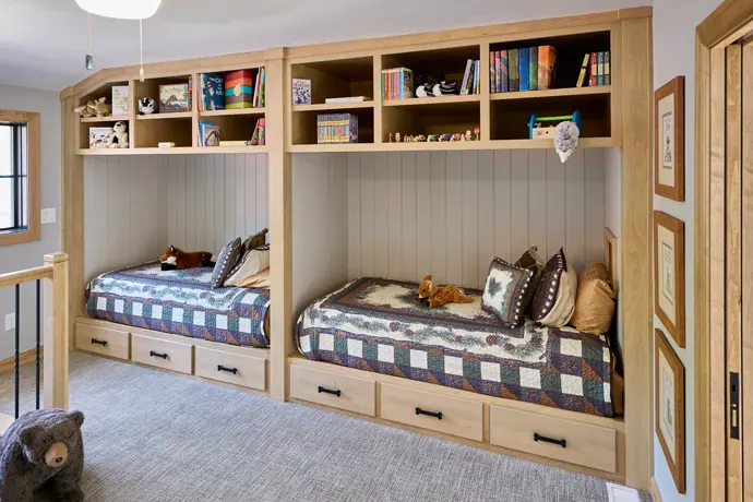 Contemporary Northern Wisconsin Home in the day in Three Lakes.