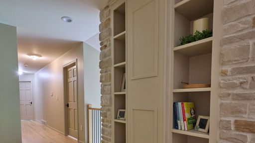 Hallway with Stone Accents