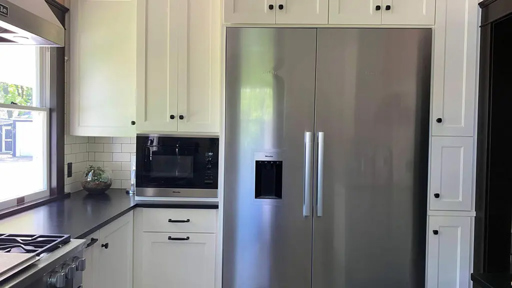 Sleek Stainless Steel Refrigerator