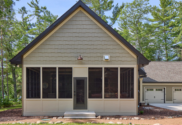 Exterior view of sunroom