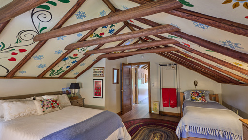 100-Year-Old Hand-Painted Ceiling Panels