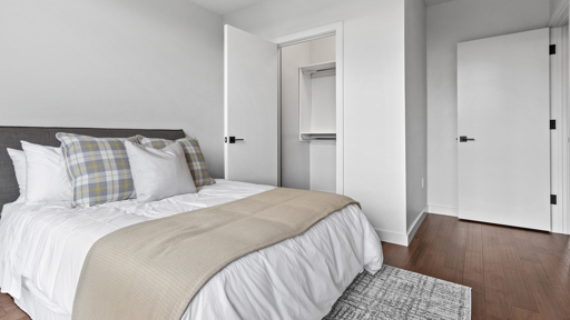 Bedroom with Wooden Floors