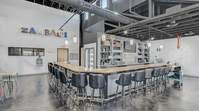 Brewery with custom signage and countertops
