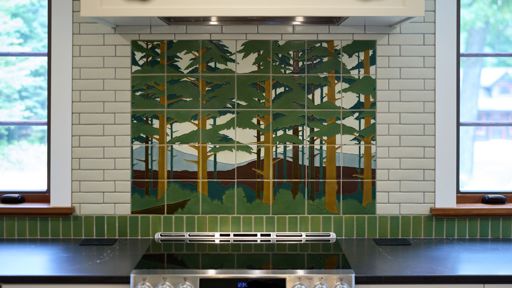 Custom-Made Backsplash