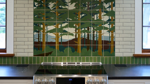 Custom-Made Backsplash