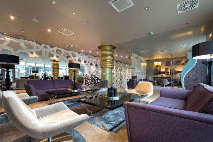 commercial space with cozy couches
