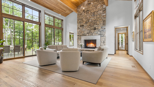 Custom Stone Fireplace
