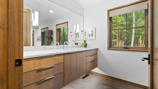 Bathroom with Storage and Views