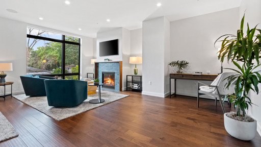 Living Room with Fireplace