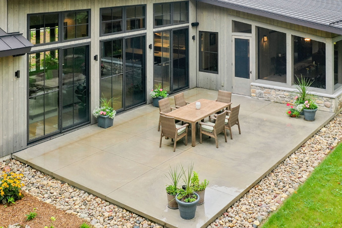Outdoor space view of a house