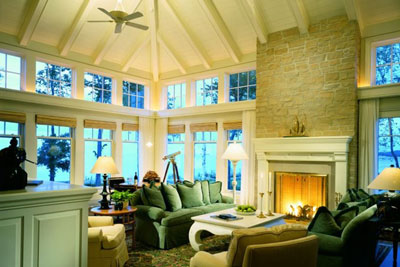 Interior of winter home