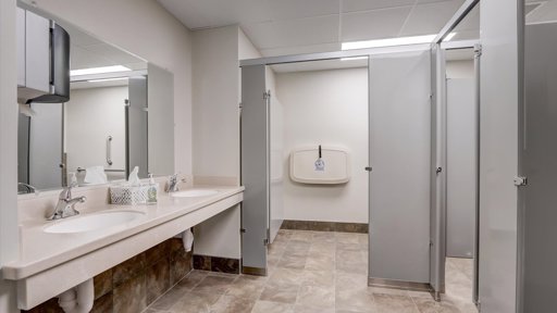 Clean, Modern Restroom