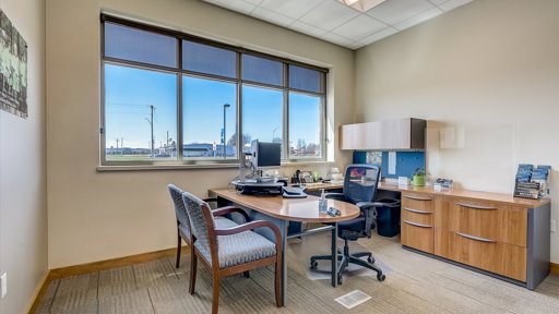 Office with Guest Chairs