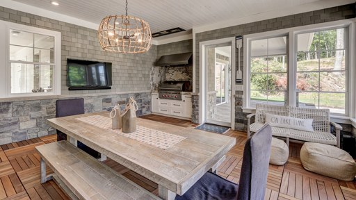 Sunroom with Built-in Grill