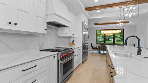 Sleek White Kitchen