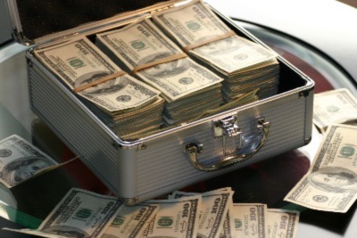 a suitcase full of dollars