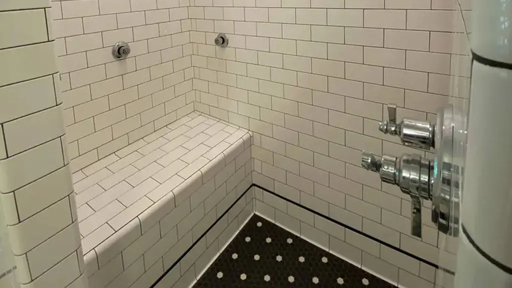 Tiled Spa Shower with Bench