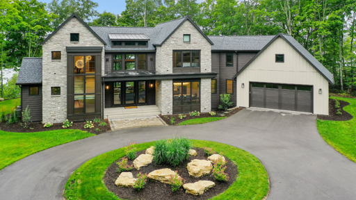 Front Exterior with Circular Driveway