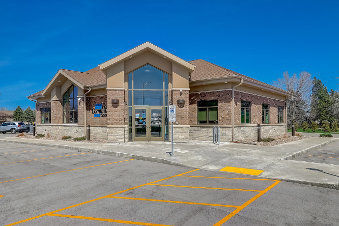 building with an accessible entrance and exit