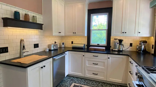 Kitchen Counter and Cabinets