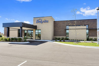 Exterior of DaVita commercial building.