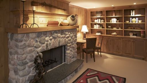 Basement Fireplace