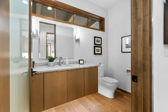 Choose look and feel for bathroom remodel.